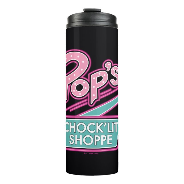 Pops Chock'Lit Shoppe Pink-Logo Thermosbecher (Vorderseite)