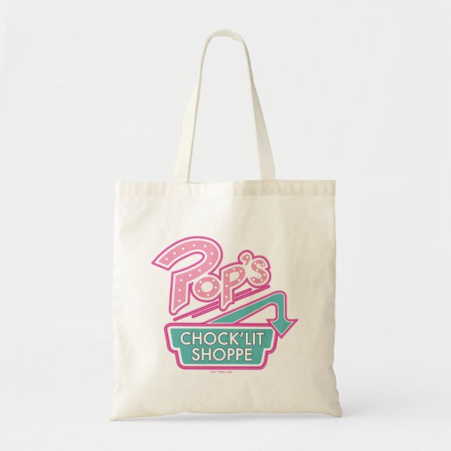 Pops Chock'Lit Shoppe Pink-Logo Tragetasche (Vorne)