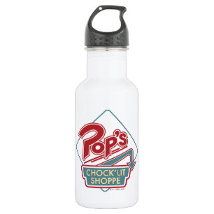 Pops Chock'Lit Shoppe Rotes Logo Edelstahlflasche