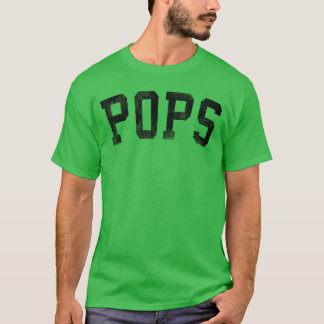 Pops Classic Bold Schriftzug Geburtstag Pops Mädch T-Shirt