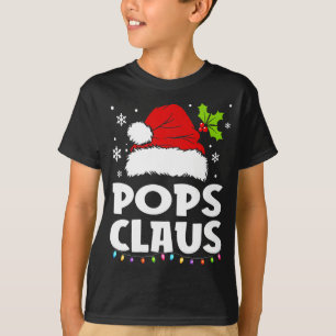 Pops Claus Christmas Pajama Familie Matching Xmas T-Shirt