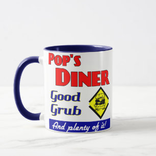 Pops Diner Kitchen Art Kaffeetasse