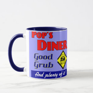 Pops Diner Retro Art Kaffee Tasse