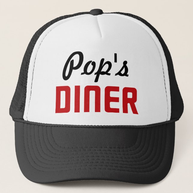 Pops Diner Truckerkappe (Vorderseite)