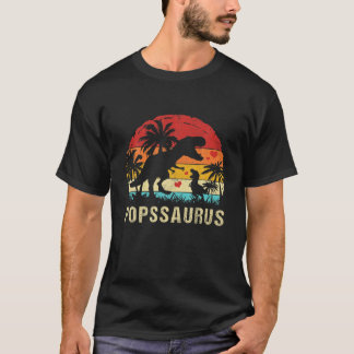 Pops Dinosaur Funny Kid Pops Saurus 2022 Gift T-Shirt