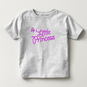 Pops kleine Prinzessin-Grafik-Girl rosa oben Kleinkind T-shirt