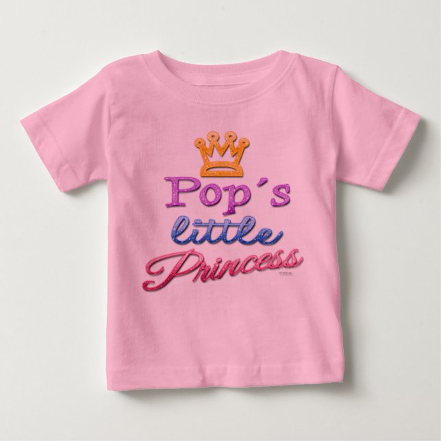 Pops kleiner Princess Baby Kleinkind T - Shirt (Vorderseite)