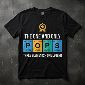 POPS Periodensystem Opa Vater Vatertag Chemie T-Shirt