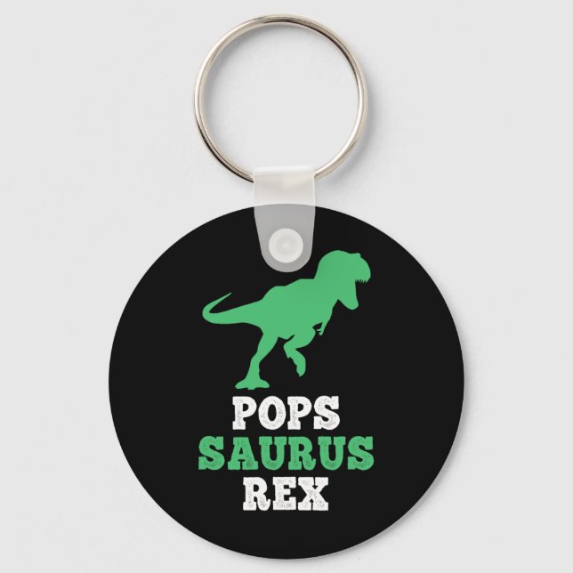 Pops-saurus Rex Dino Dinosaur Funny Popssaurus  Schlüsselanhänger (Vorderseite)