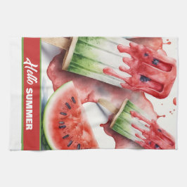 Popscles and Watermelon, HELLO SOMMER Geschirrtuch