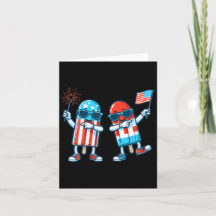 Popsicle American Flag 4. Juli Patriotic Sommer Karte