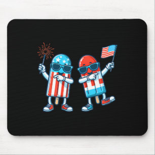Popsicle American Flag 4. Juli Patriotic Sommer Mousepad