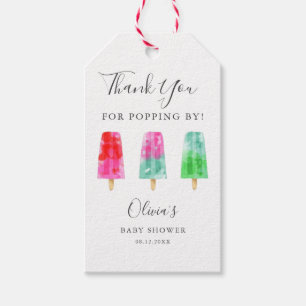 Popsicle Baby Dusche Danke fürs Popping Geschenkanhänger