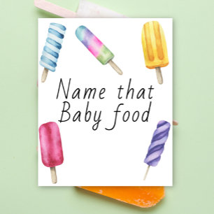 Popsicle-Baby-Party - Errate den Namen des Babys Poster