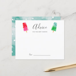 Popsicle Baby Shower Advisor für die neuen Eltern