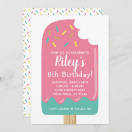 Popsicle Birthday Einladung