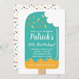 Popsicle Birthday Einladung