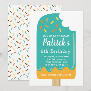 Popsicle Birthday Einladung