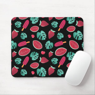 Popsicle, Cherry, Strawberry & Watermelon Blätter Mousepad