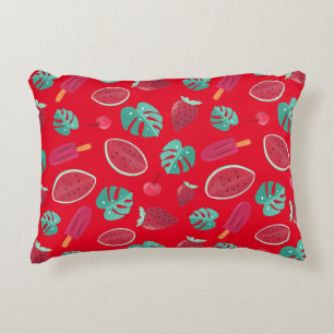Popsicle, Cherry, Strawberry & Watermelon Dekokissen