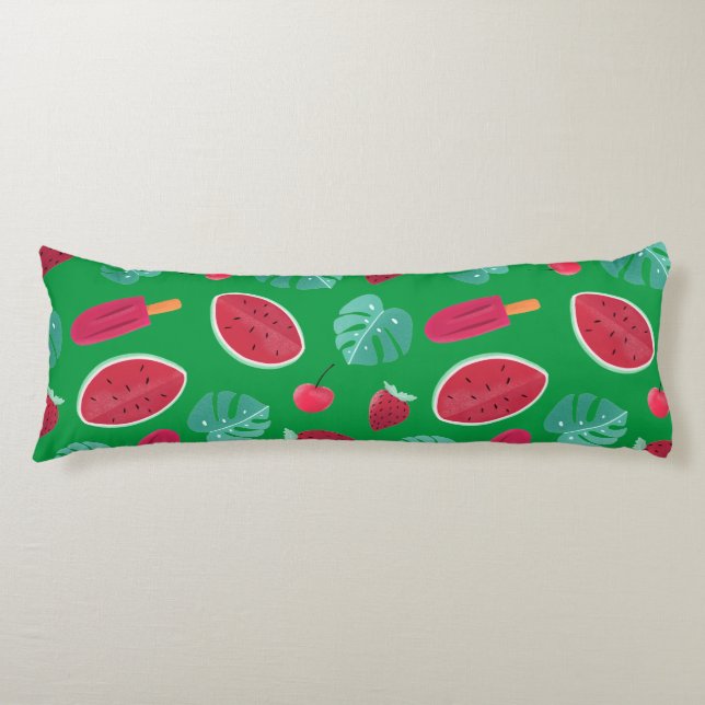 Popsicle, Cherry, Strawberry & Watermelon Seitenschläferkissen (Vorderseite)