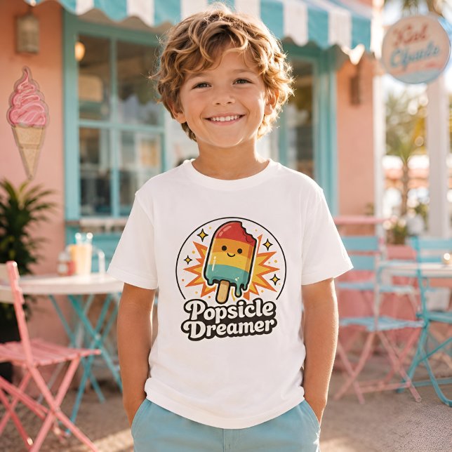 Popsicle Dreamer Retro Kinder T-Shirts (Von Creator hochgeladen)