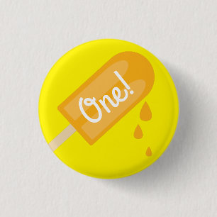 Popsicle Niedlich Summer Kid's Birthday Party Button