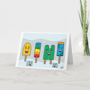 Popsicle-Parade - Gruß-Karte Karte