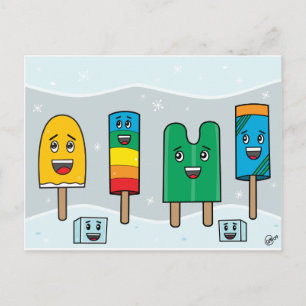 Popsicle Parade - PostCard Postkarte