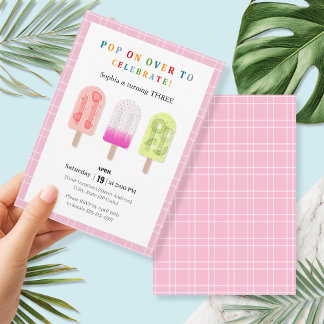 Popsicle Party Einladung