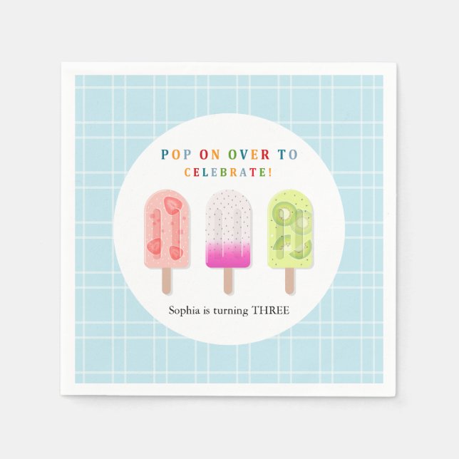 Popsicle Party Serviette (Vorderseite)