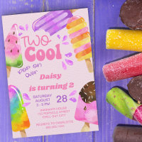 Popsicle Party Zwei Coole Mädchen 2. Geburtstag