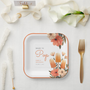 Popsicle Ready to Pop Baby Dusche Pappteller