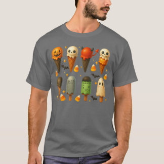 Popsicle Sommer Grusel Halloween Eis Sommerw T-Shirt