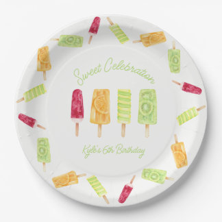 Popsicle Summer Birthday Party Pappteller