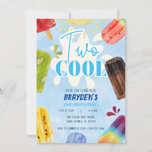 Popsicle Two Cool Summer Boy 2. Einladung
