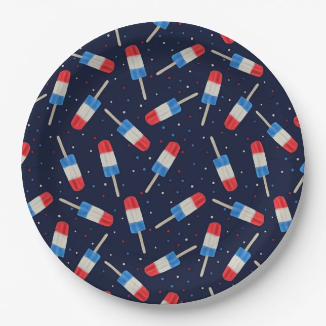 Popsicles At Night Pappteller (Vorderseite)