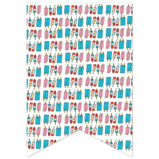 Popsicles Bunting Banner (Erste Fahne)
