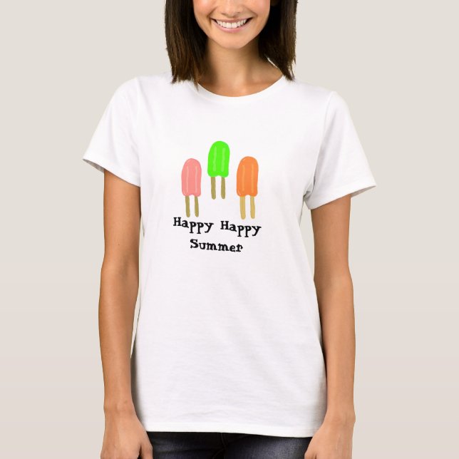 Popsicles - Happy, Happy Summer T-Shirt (Vorderseite)