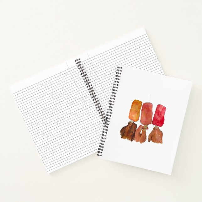 "Popsicles" SpiralNotebook Notizbuch (Innenseite)