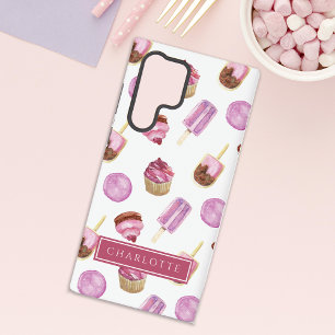 Popsicles und Cupcakes Pink Samsung Galaxy Hülle