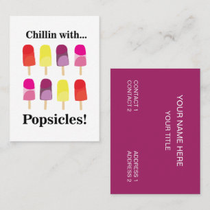 Popsiful Colorful Summer Food Visitenkarte