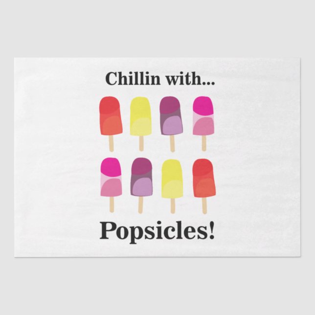 Popsiful Summer Birthday Party Seidenpapier (Vorderseite)