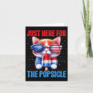 Popsikel 4. Juli Cat USA Flag Patriot Karte