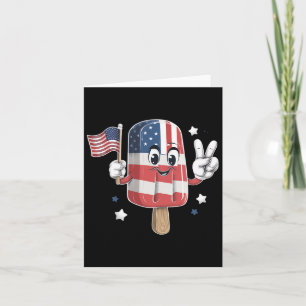 Popsikel 4. Juli Jungen Kinder amerikanische Flagg Karte