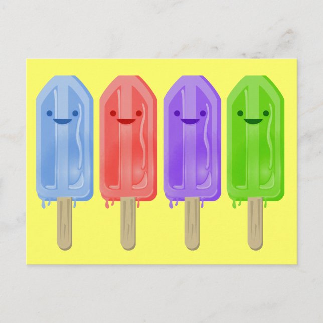 Popsikel Postkarte (Vorderseite)
