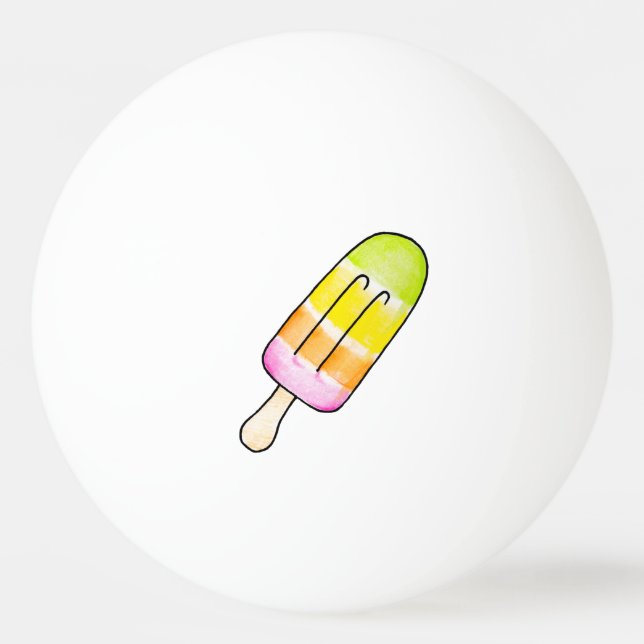 Popsikel Tischtennisball (Vorderseite)