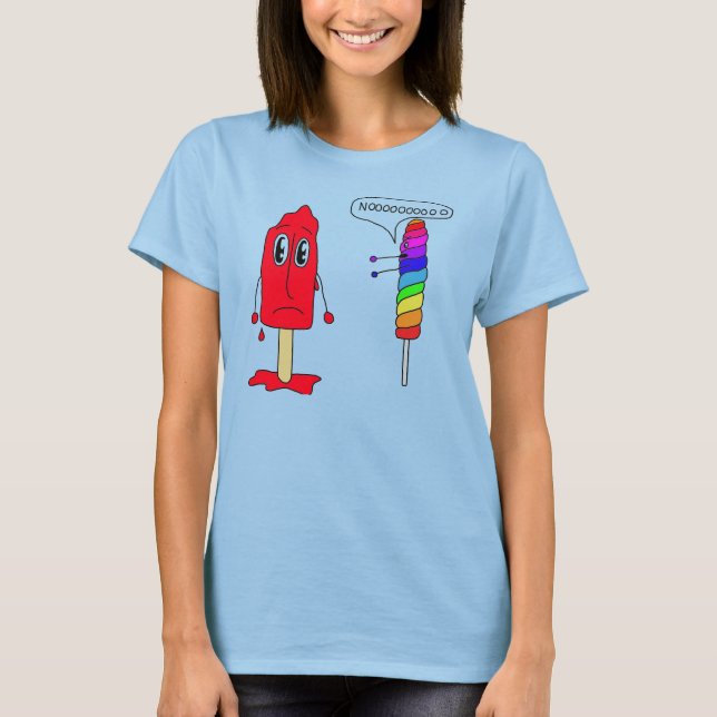 Popsikel und Lollipop T-Shirt (Vorderseite)