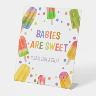 Popsim Baby Dusche Ice Creme Sommer Party Sockelschild