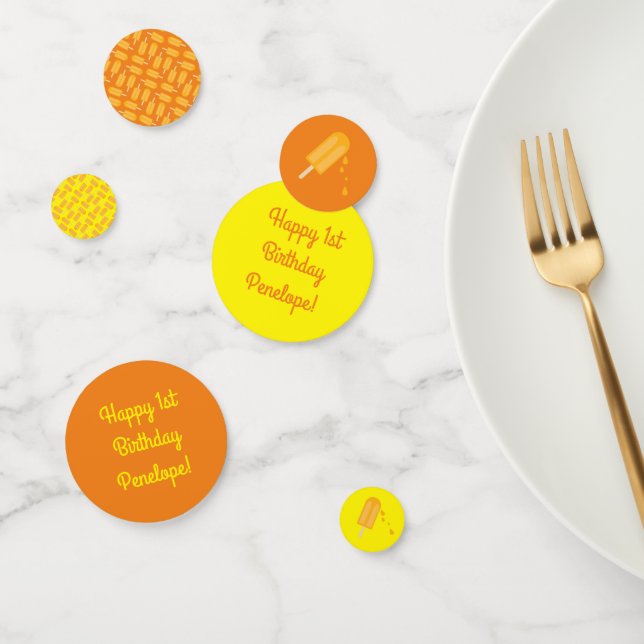 Popsiv Niedlich Summer 1. Geburtstag Party Thema Konfetti (Gruppe)